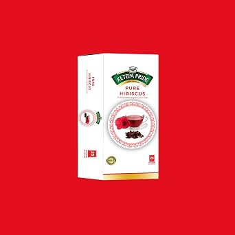Ketepa Pride, Pure Hibiscus Tea, 25 Tea Bags, Natural Herbal Tea