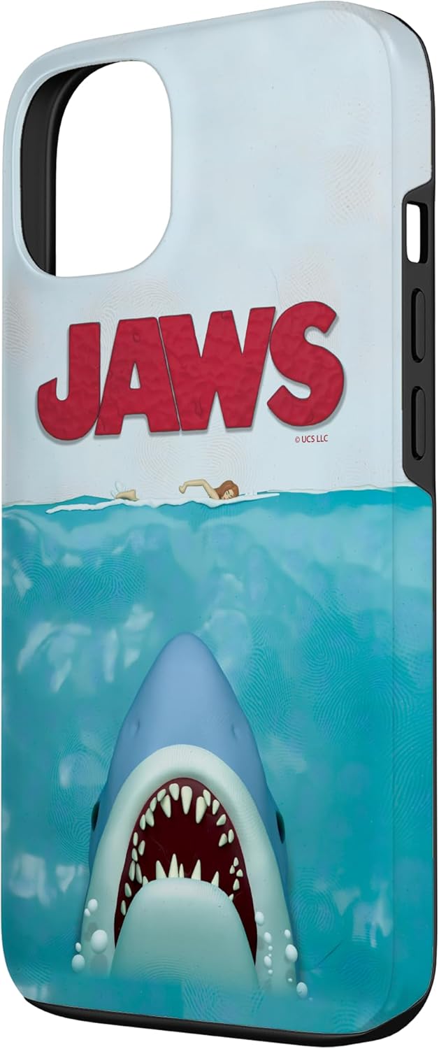 Jaws 50th Anniversary Poster 3D Style Front & Back Case for iPhone 13