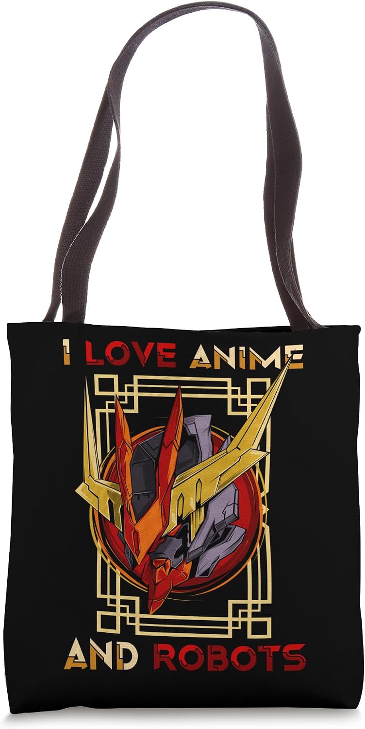 Otaku - I Love Anime And Robots - Japanese Robot - Manga Tote Bag