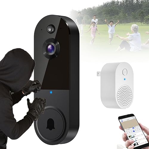 Miniatura 13 de Timbre de puerta seguro inalámbrico, timbre seguro, timbre de puerta seguro con cámara, timbre seguro sin tarifa mensual, forma más inteligente de