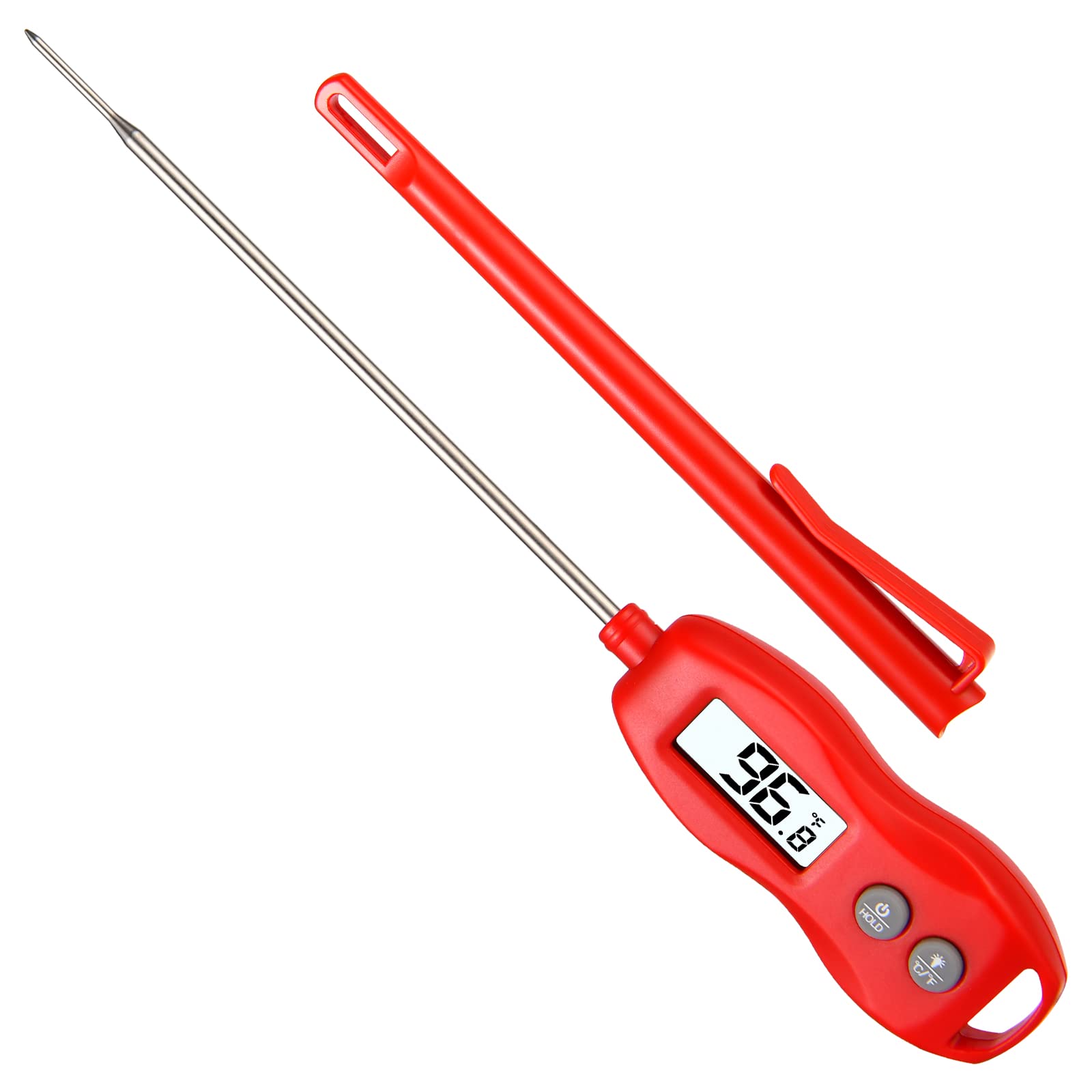 Thermomètre Digital Instantané Pour Viande - AIMILAR DY6003-B1, Magnétique Et Étanche, Avec Rétroéclairage Pour Cuisine, Four, BBQ - 14