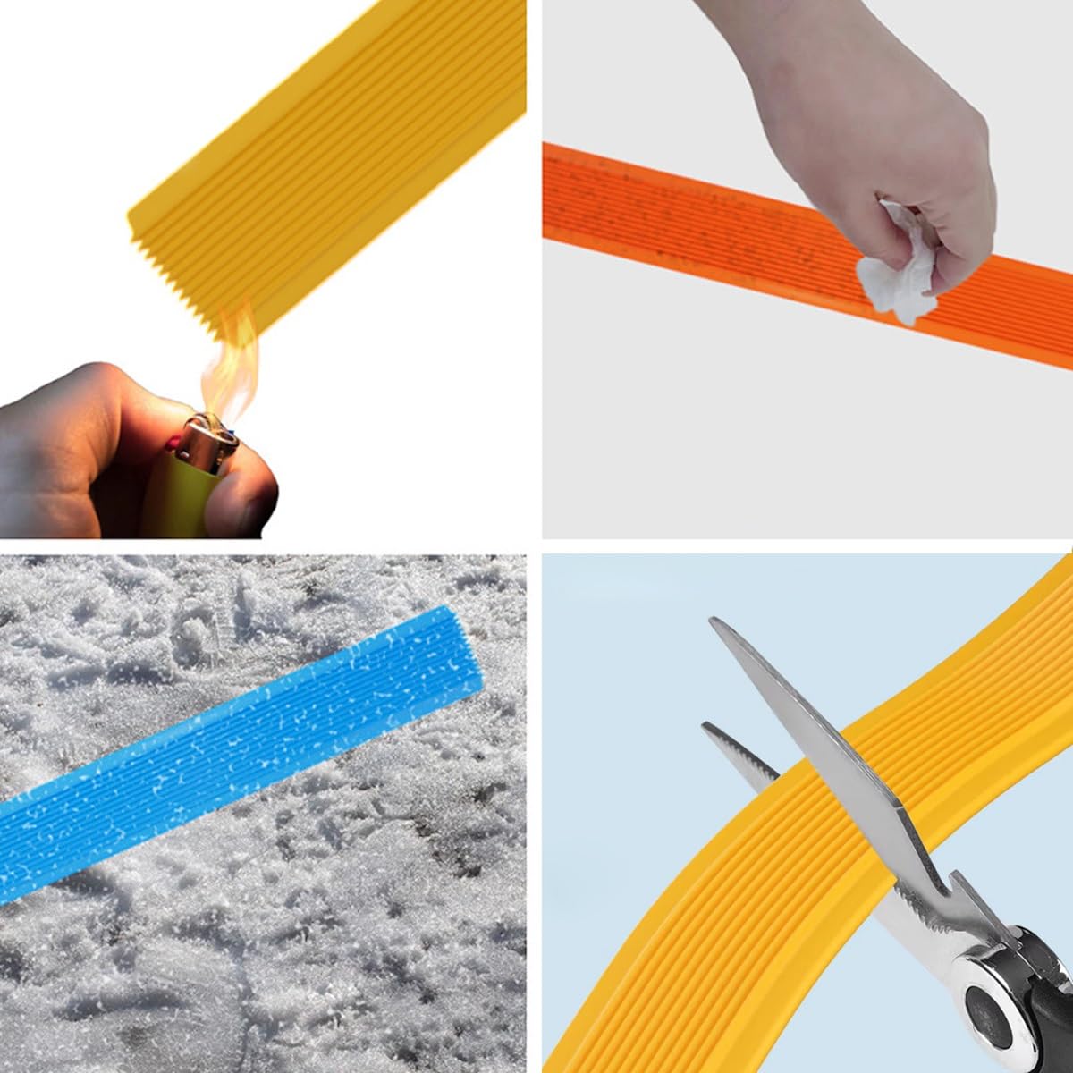 Protector de borde de escalera autoadhesivo antideslizante de goma para bordes de escalera, tiras antideslizantes de goma antideslizante para peldaños de tracción para escaleras, esquinas, bordes de