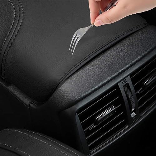 Miniatura 9 de INTGET Funda para reposabrazos de consola central de automóvil para Nissan Rogue 2014-2020, accesorios deportivos 2017-2021 2022, funda de cuero