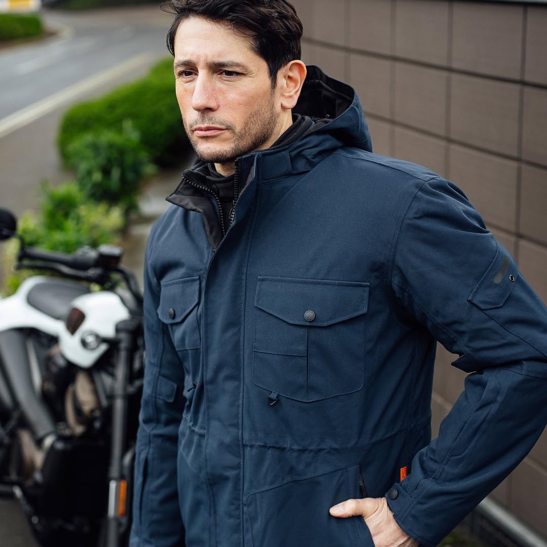 Merlin Jagger Urban Utility D3O Kurtka tekstylna motocyklowa, ciemnoniebieski, 3XL