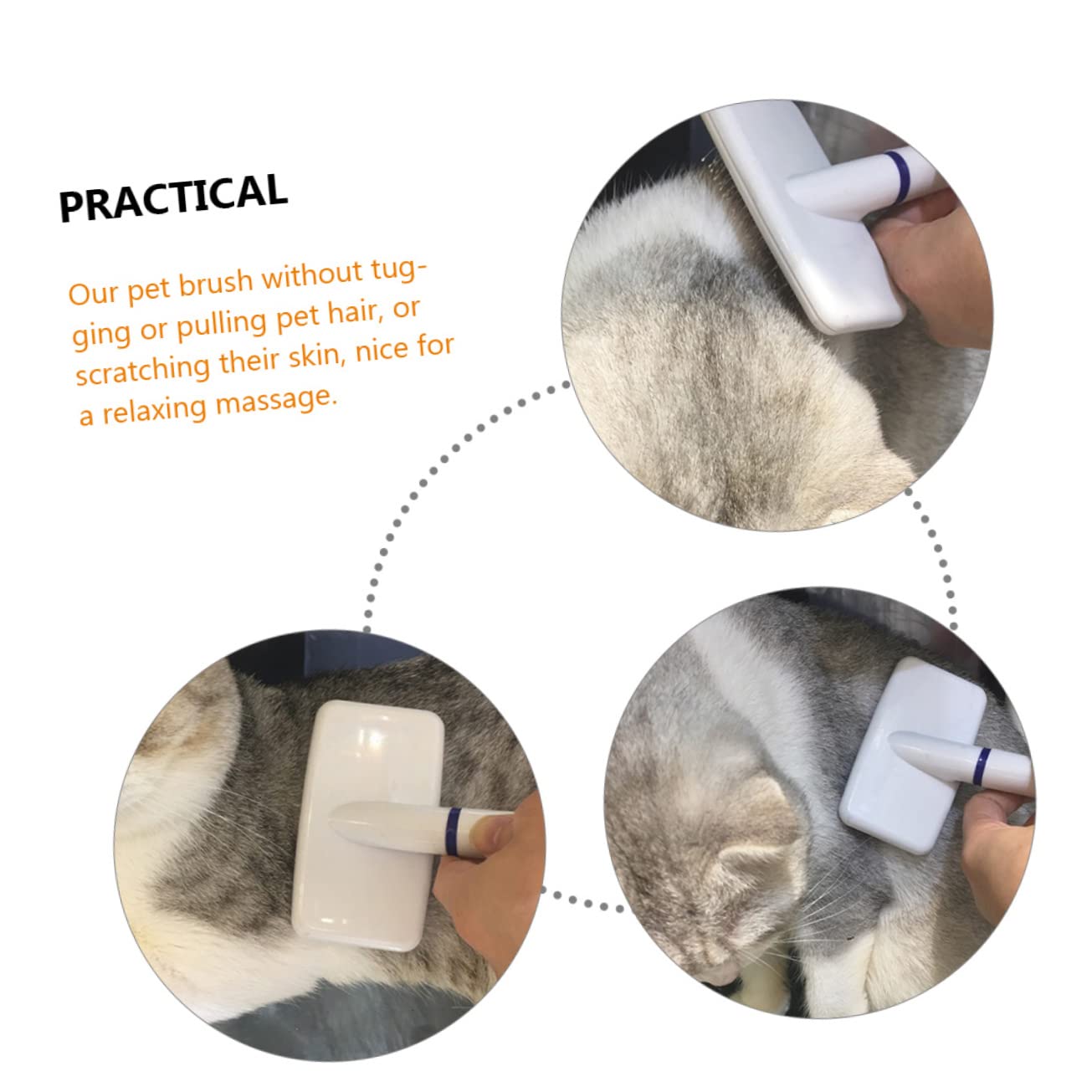 INOOMP Brosse de Toilettage pour Chien Peigne Anti-mue Accessoires de Toilettage Portables pour Animaux de Compagnie