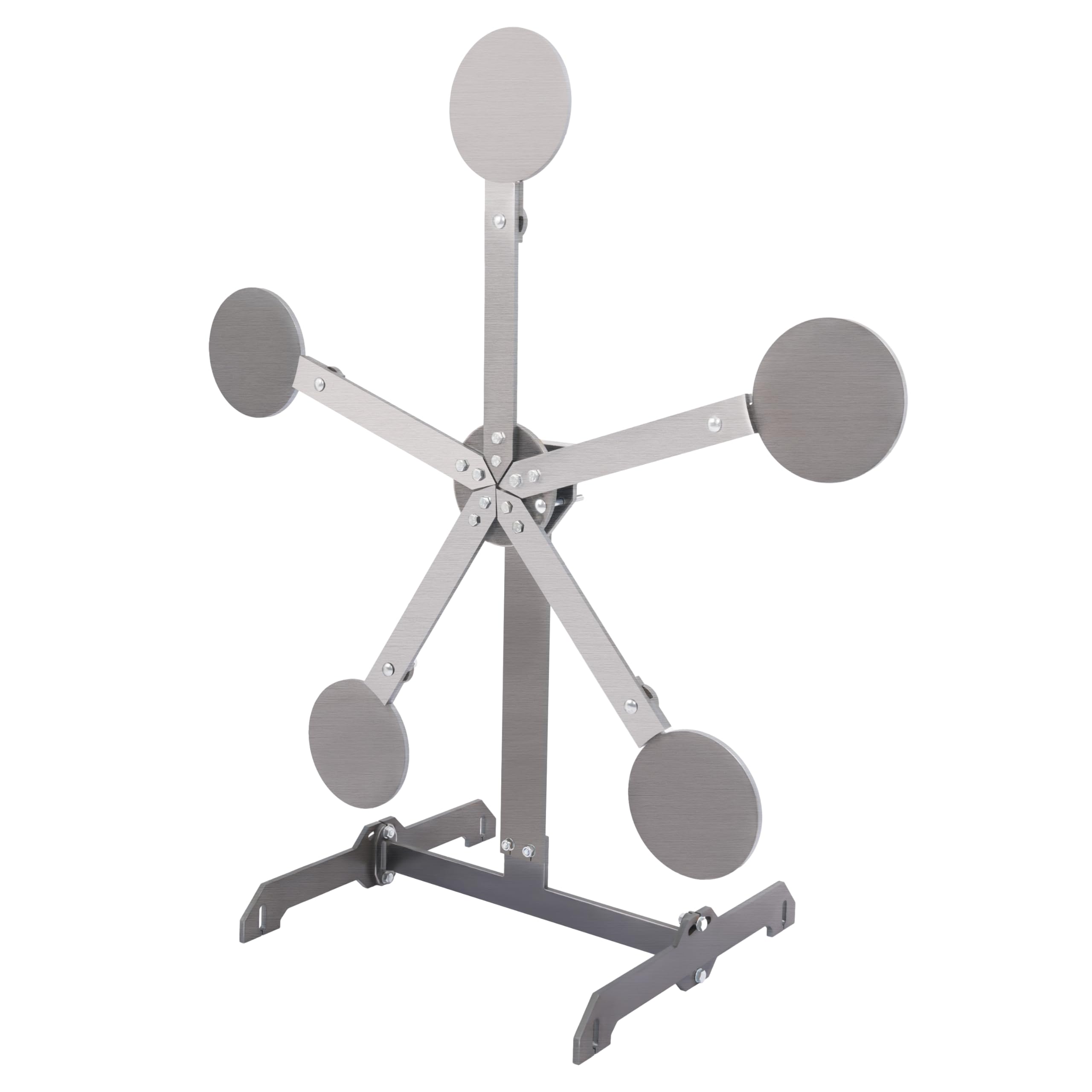 Photo 1 of HECASA Portable Texas Star Target, Steel Target Stand, Metal Shooting Target 8" Paddles Steel Rust Against Oil