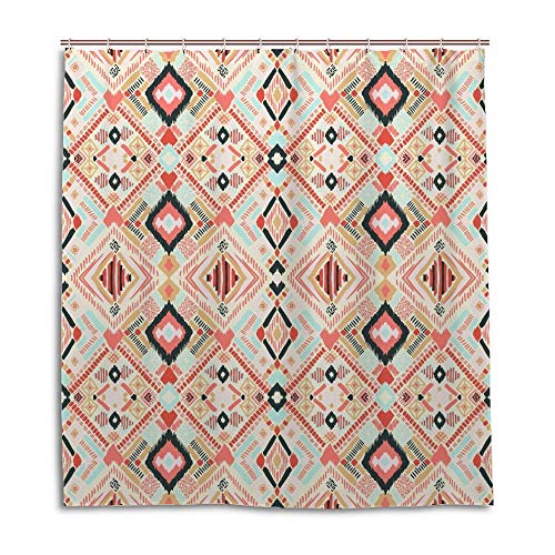 Rideau de douche imperméable avec crochets 152x182 cm Kente - 2