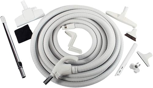 Vista 7 de Cen-Tec Systems 93642 Kit de vacío central de bajo voltaje, manguera de 35 pies, gris claro