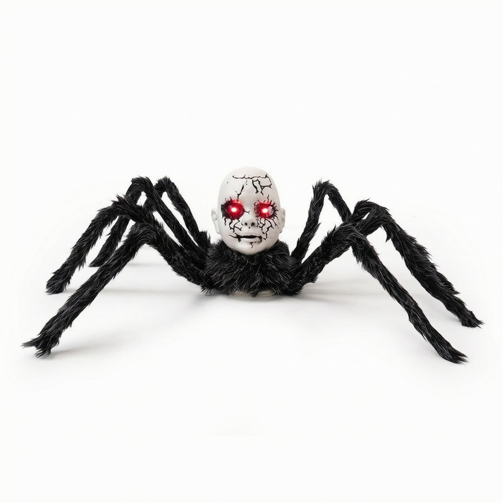 Gralara Halloween-Spinne geräuschaktiviert Krabbelspinne mit Sound animiert spinne für Halloweenpartys