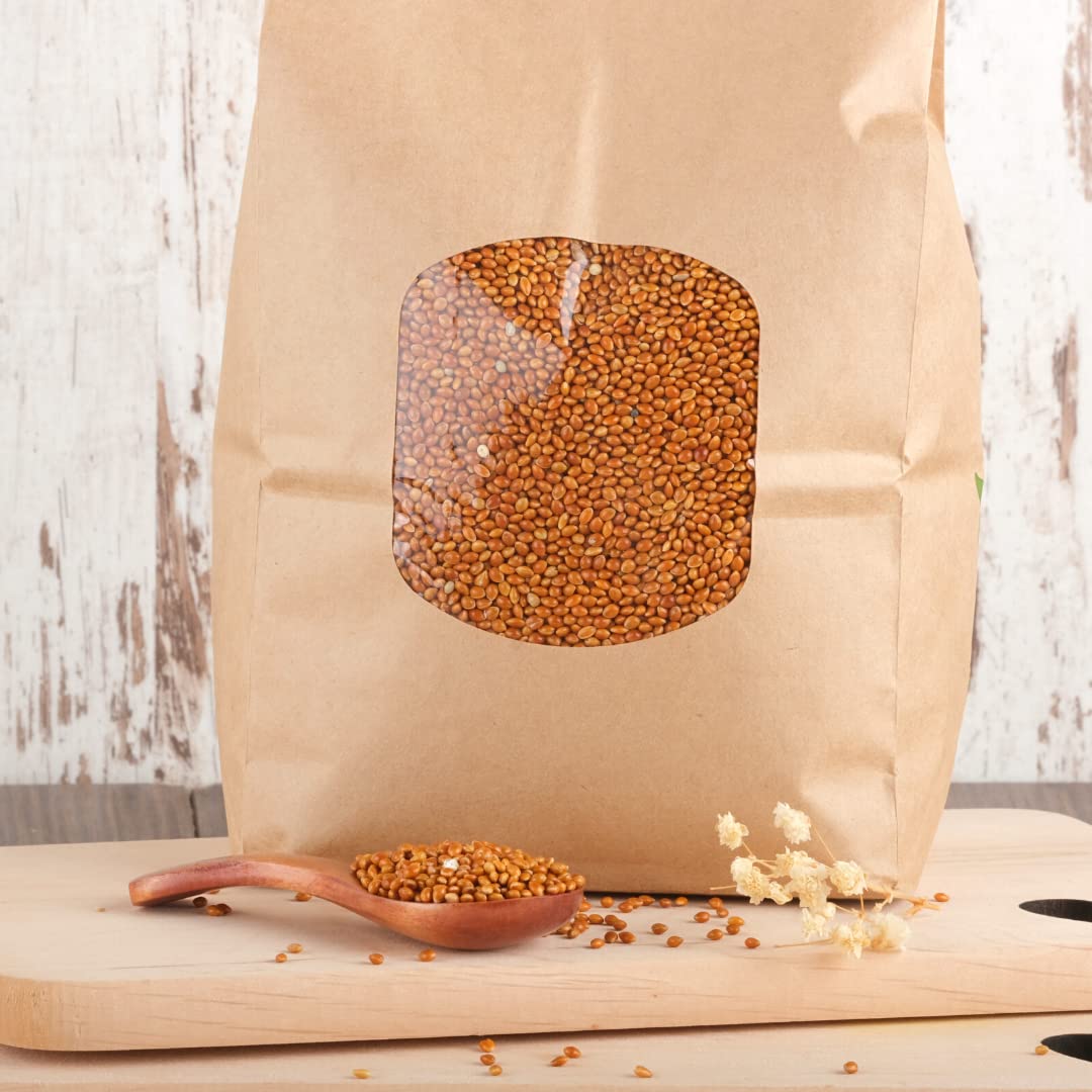 süssundclever.de® Bio Braunhirse | Vollkorn | 5,4 kg (3 x 1,8 kg) | aus Deutschland | Wildhirse | plastikfrei und ökologisch-nachhaltig abgepackt