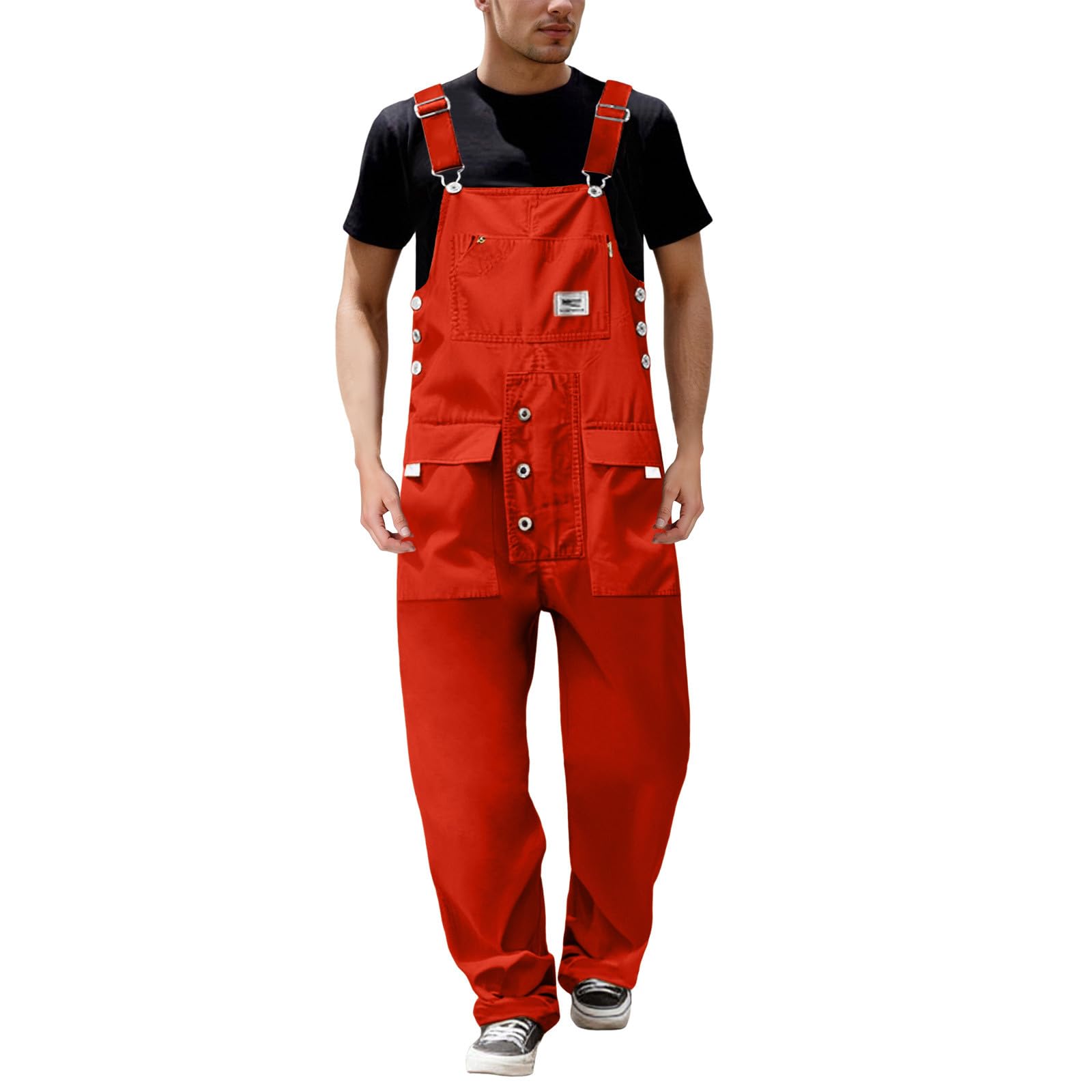 Salopette da uomo Hip Hop Pantaloni da lavoro Locker Cargohose Multi Tasche Outdoor Tuta Primavera Estate Body Baggy Wide Leg Salopette da lavoro Sportive