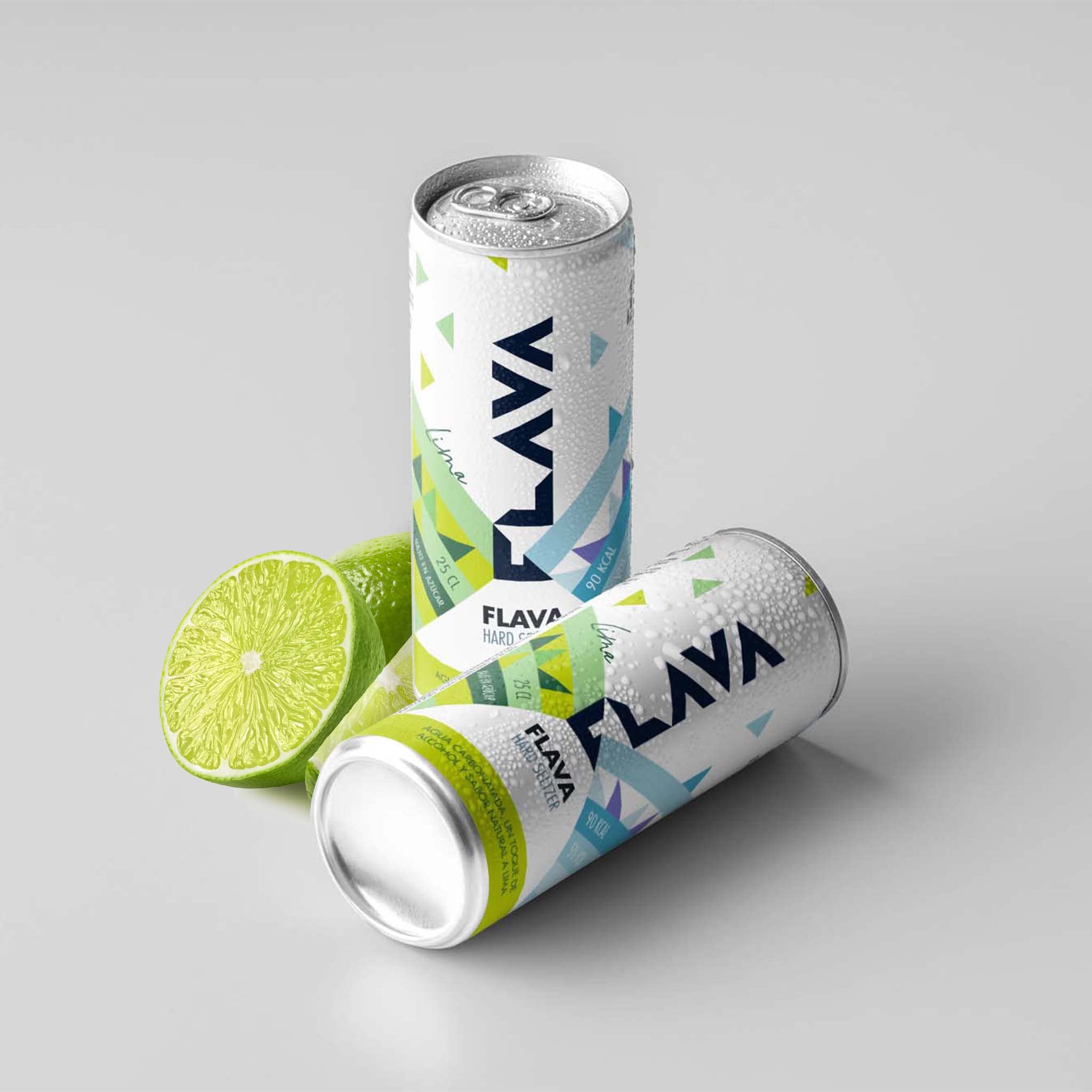 FLAVA Hard Seltzer Lime 12 Pack 25cl Bezglutenowy Niskokaloryczny Naturalny