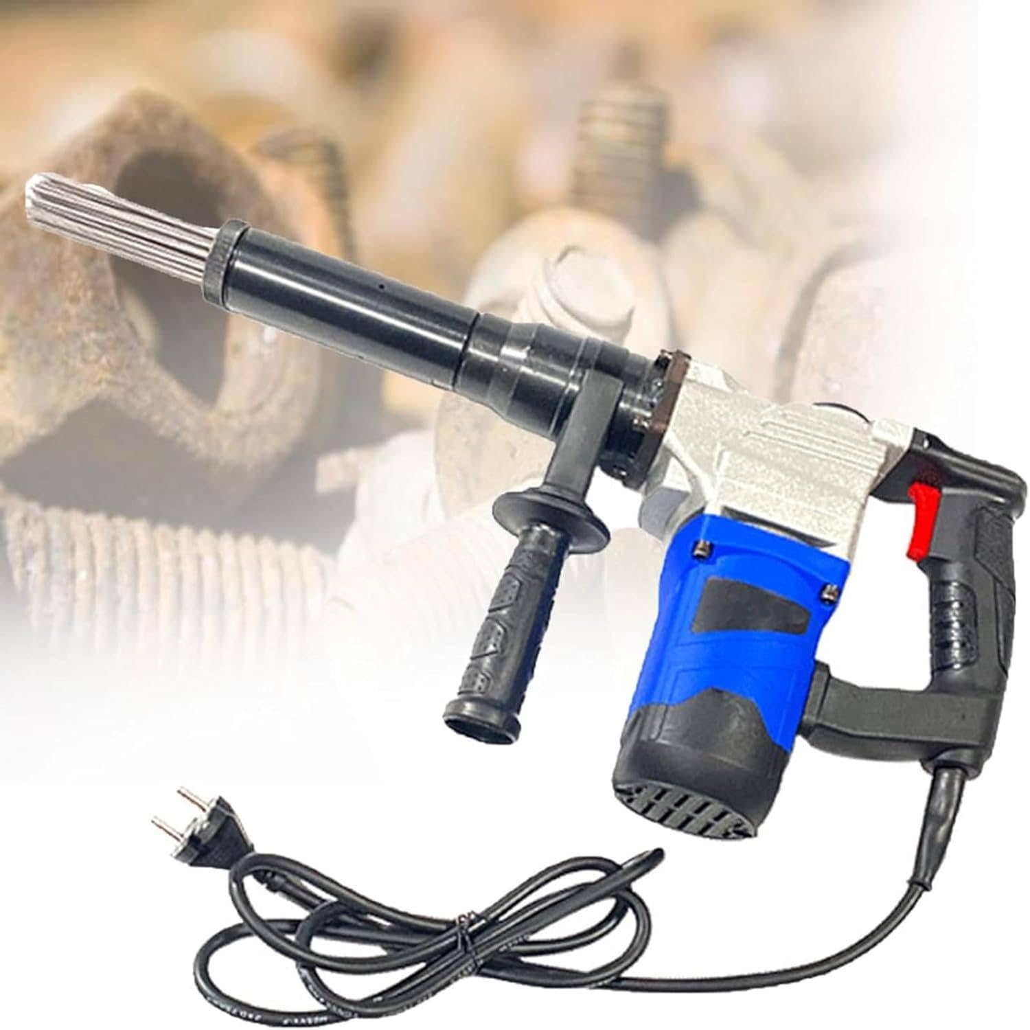 Strumento per la rimozione della ruggine, scrostatore Elettrico ad Aghi, scrostatore Elettrico Portatile Industriale ad Aghi per la rimozione di ruggine, Scorie di Saldatura 110v