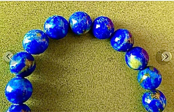 金運爆上げ特別祈祷金運アップ！仏宝石純正ラピスラズリお念珠出羽三