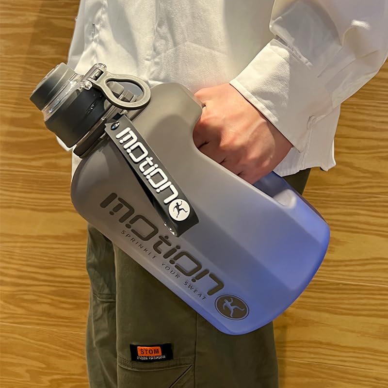 Motion Sports 2.4L Waterproof Water Bottle, Gallon Water Bottle for Weight Loss Fitness, Gym, Yoga, Camping, Outdoor Sports - Image 4