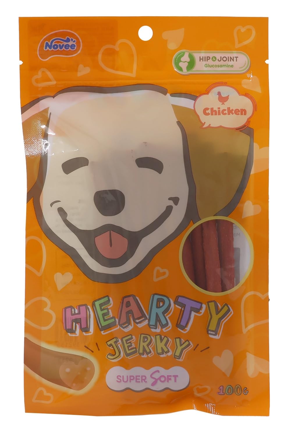 Kittylicks Hearty Dog Treats, Made of Nutrient-Rich Formula and Digestible Ingredients, Suitable for All Breeds of Dogs – 100gm (Chicken)