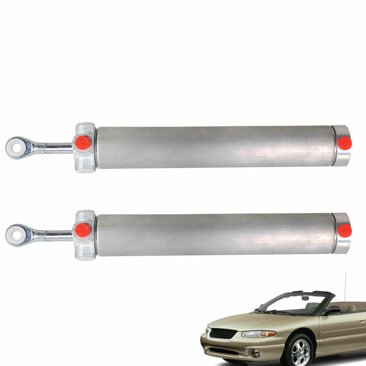 1 Pair Driver Passenger Side Convertible Top Piston Hydraulic Lift Cylinder Replacement for Sebring 1999 2000 2001 2002 2003 2004 2005 2006