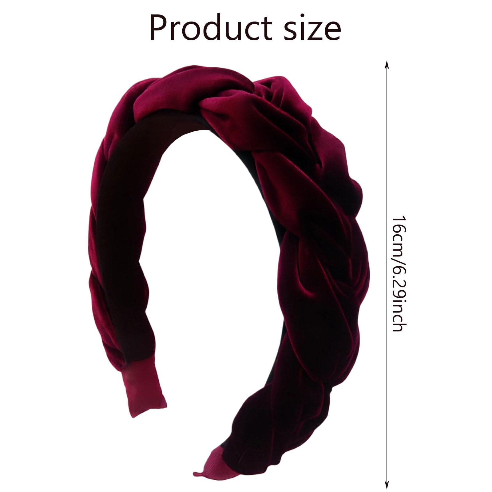 GWAWG Dirndl Hair Accessories Costume Velvet Hair Band Oktoberfest Accessories Oktoberfest Women's Costume Hair Band Headpiece for Women Girls (Mauve - Image 2
