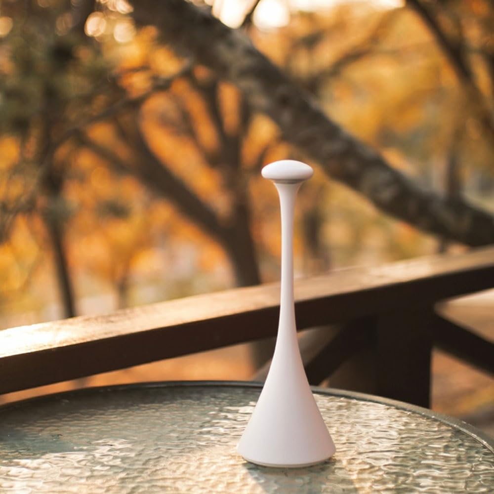 Lampada da scrivania Comodino Camera letto Atmosfera Campeggio Esterno Arredamento per la casa(Bianco)