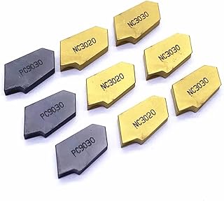 Milling Inserts Grooving Inserts SP200 SP300 SP400 PC9030 NC3020 NC3030 Grooving Carbide Inserts SP 300 Lathe Tools Turning Insert (Color : SP300 NC3030, Size : 10PCS)