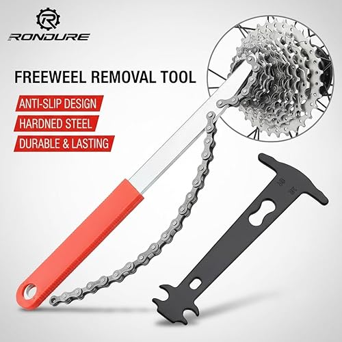 Miniatura 3 de Juego de herramientas de extracción de casete de bicicleta  Látigo de cadena, llave de cadena y herramienta de bloqueo para casetes ShimanoSRAM de 7