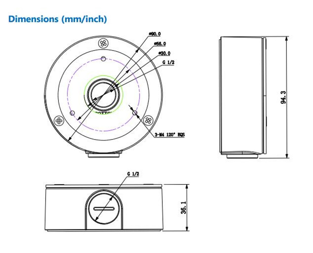 Junc Box Enclsr, Mtllc, 12Inhx 10Inwx 5Ind