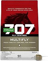 Vista 1 de Formula 707 MultiFly - Pellets de control de mosca para caballos - Reducción de población de moscas sabrosas y seguras