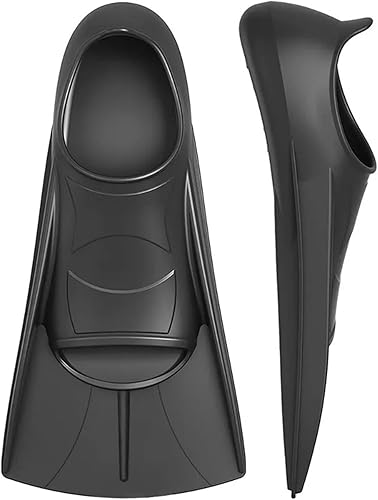 Zapatos de rana de silicona, aletas cortas antideslizantes suaves para entrenamiento de natación, adecuados tanto para hombres como para mujeres