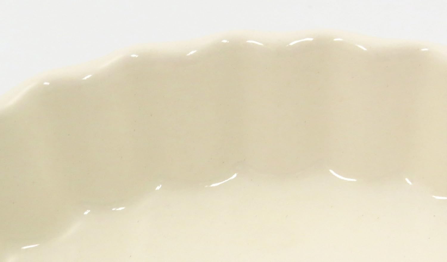 Banko Ware 06593 Oven-Safe Quiche Au Gratin Dish, Small, White Vertical Bar, Diameter Approx. 6.1 inches (15.5 cm), Microwave Safe, Made in Japan