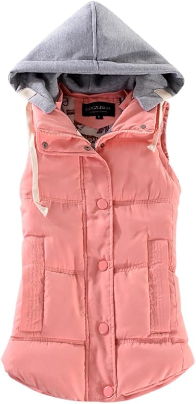 coral puffer vest