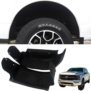 Utiiy for 2021-2022 F150 Wheel Well Liner Rear Wheel Well Guards mud Flaps Fits 2021-2022 Ford F150 Accessories (Will not fit Raptor)