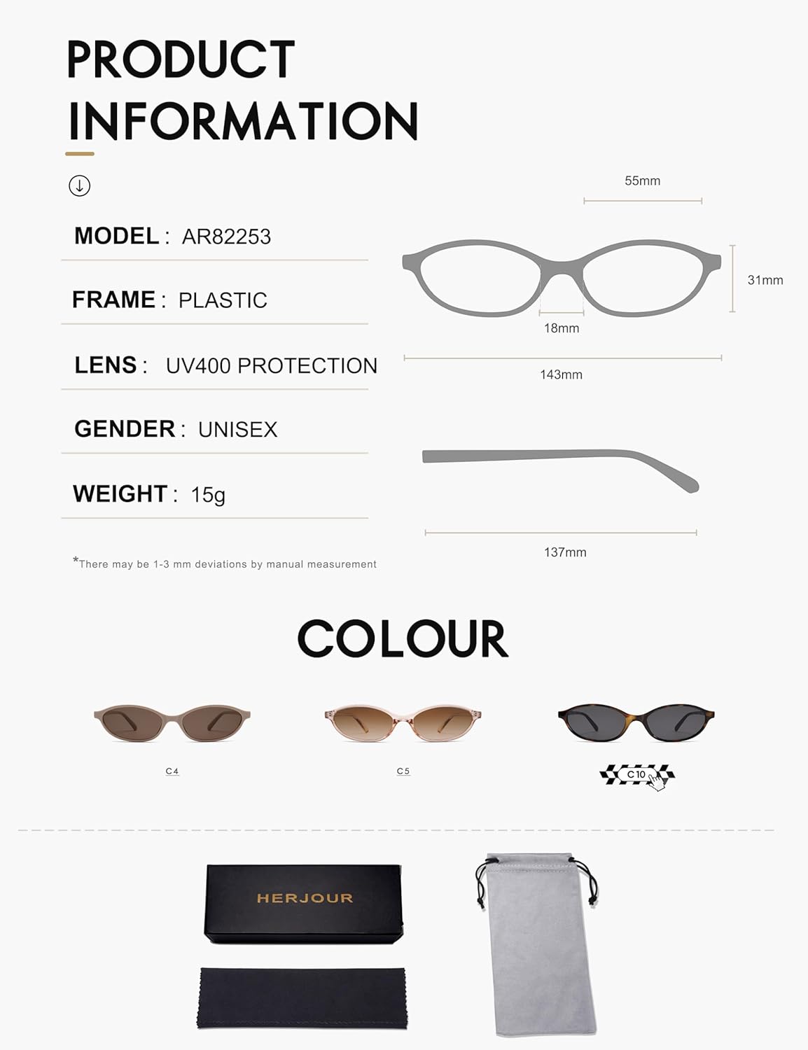 Retro Oval Cat Eye Sunglasses for Women Y2k Trendy Narrow Sunnies Designer Sun Glasses AR82253