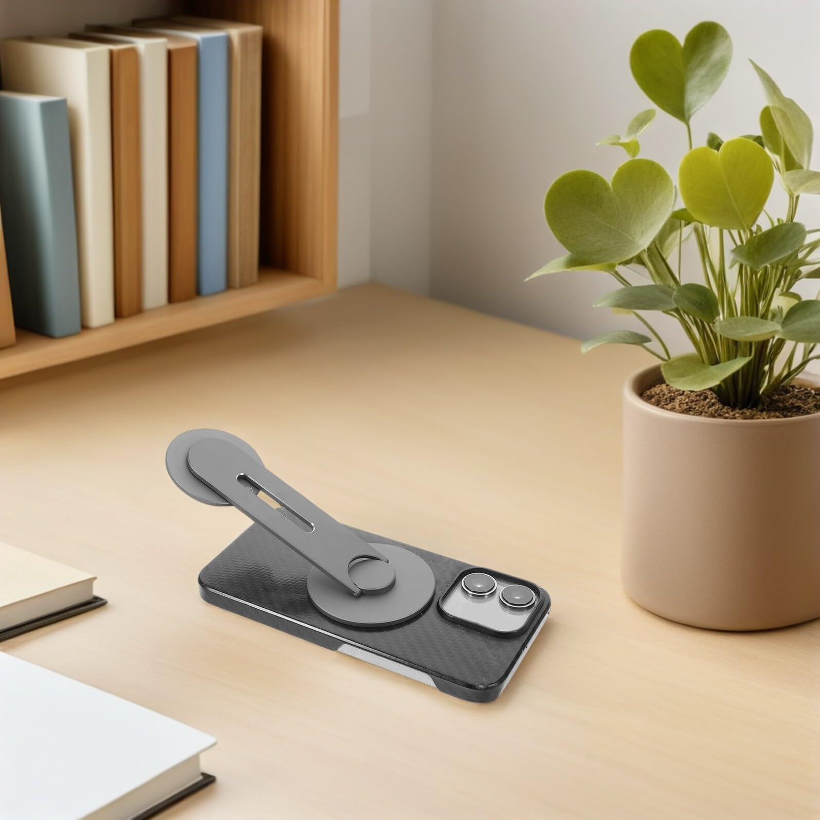 Soporte Magnético Aluminio, Brazo Plegable Portátil Teléfono