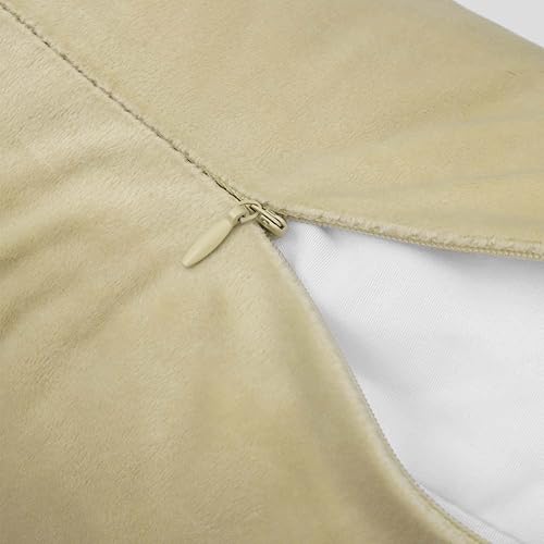 Miniatura 3 de Cyuripu Paquete de 2 fundas de almohada de terciopelo rosa y morado de 24 x 24 pulgadas, fundas de cojín cuadradas decorativas suaves y sólidas para