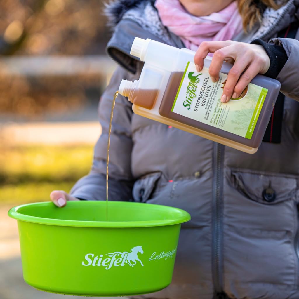 Stiefel Sok z ziół metabolicznych, dwupak, 2 x 1 l, płynna karma uzupełniająca dla koni, pomoc w wykorzystaniu węglowodanów, bez barwników