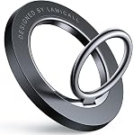 Lamicall Porte-bague magnétique pour téléphone à doigt, poignée de bague magnétique, porte-bille magnétique pour MagSafe-Compatible iPhone 12 13 14 15 Pro, Pro Max, Mini, Mag Accessoires Safe, Blanc