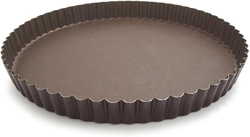 Paderno World Cuisine 125inch Fluted Tart antiadherente sartén con fondo desmontable