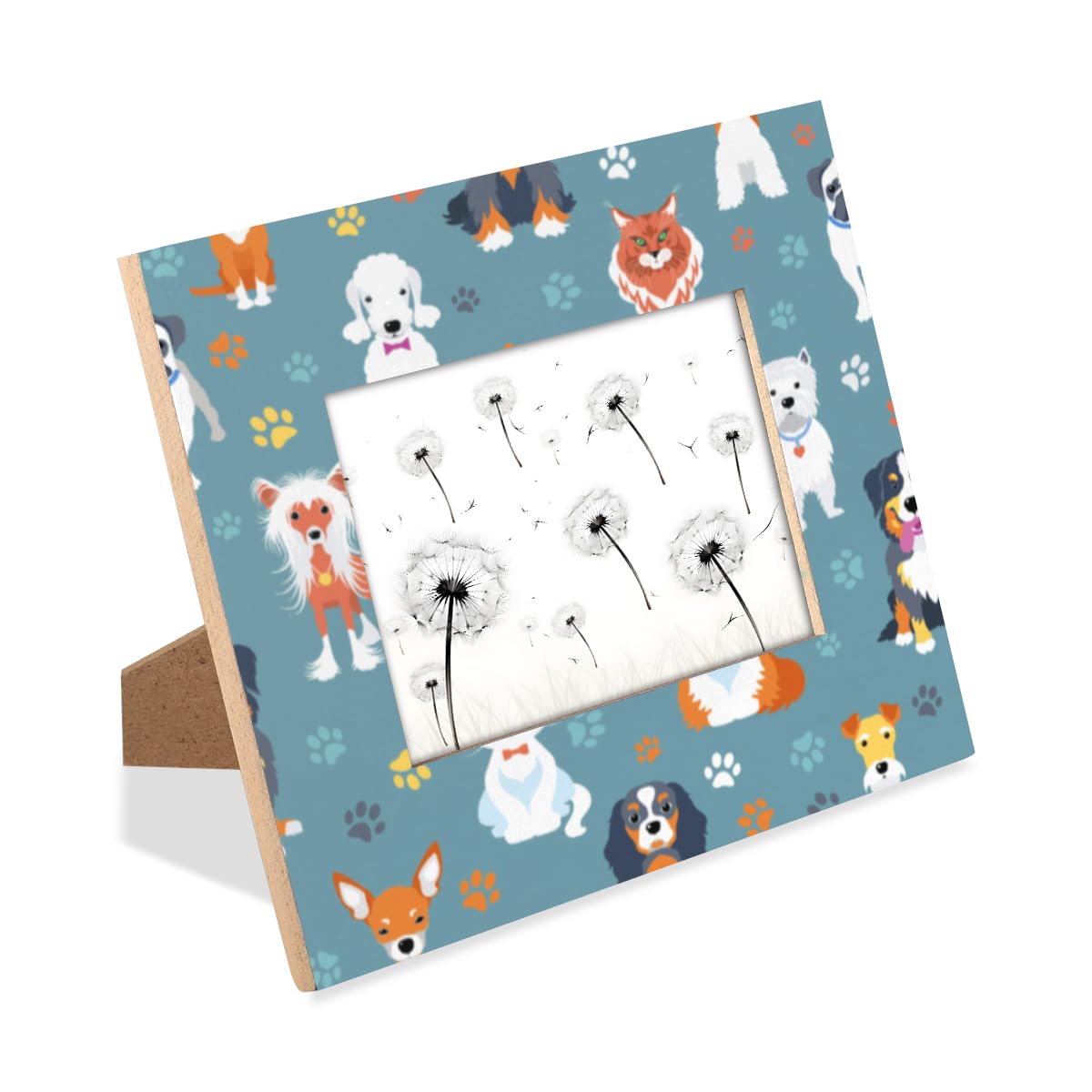 Cornice Portafoto 10x15 Cm In Legno - You Had Me At Woof - Tema Cane, Con Supporto Metallico, Regalo Per Amanti Animali