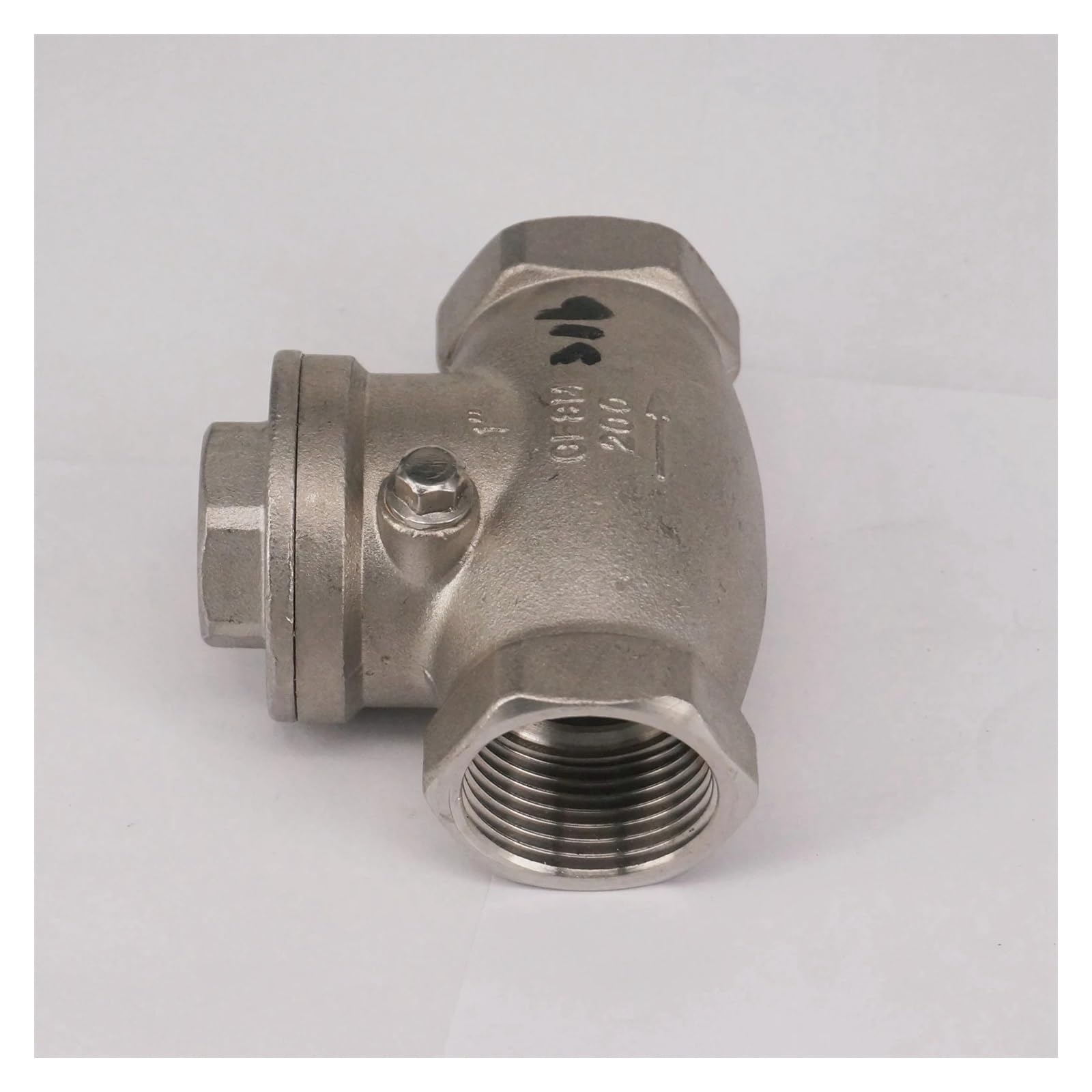 Clapet anti-retour DN25 inox pour sécuriser l'eau de la pompe de puits