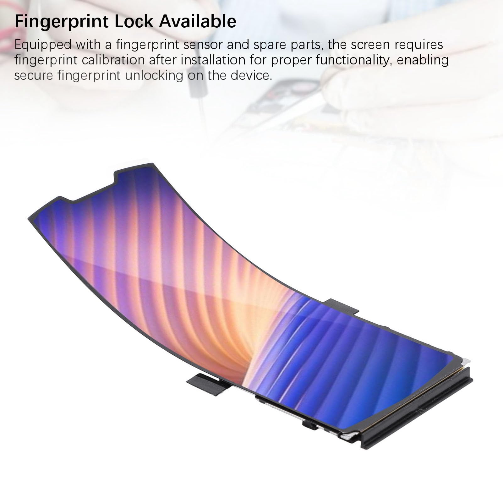 ASHATA Écran tactile de rechange pour Moto Razr 2019, Razr 5G 2020 XT2000 XT2000-1 XT2071 XT2071-3 XT2071-4 LCD avec capteur d'empreintes digitales