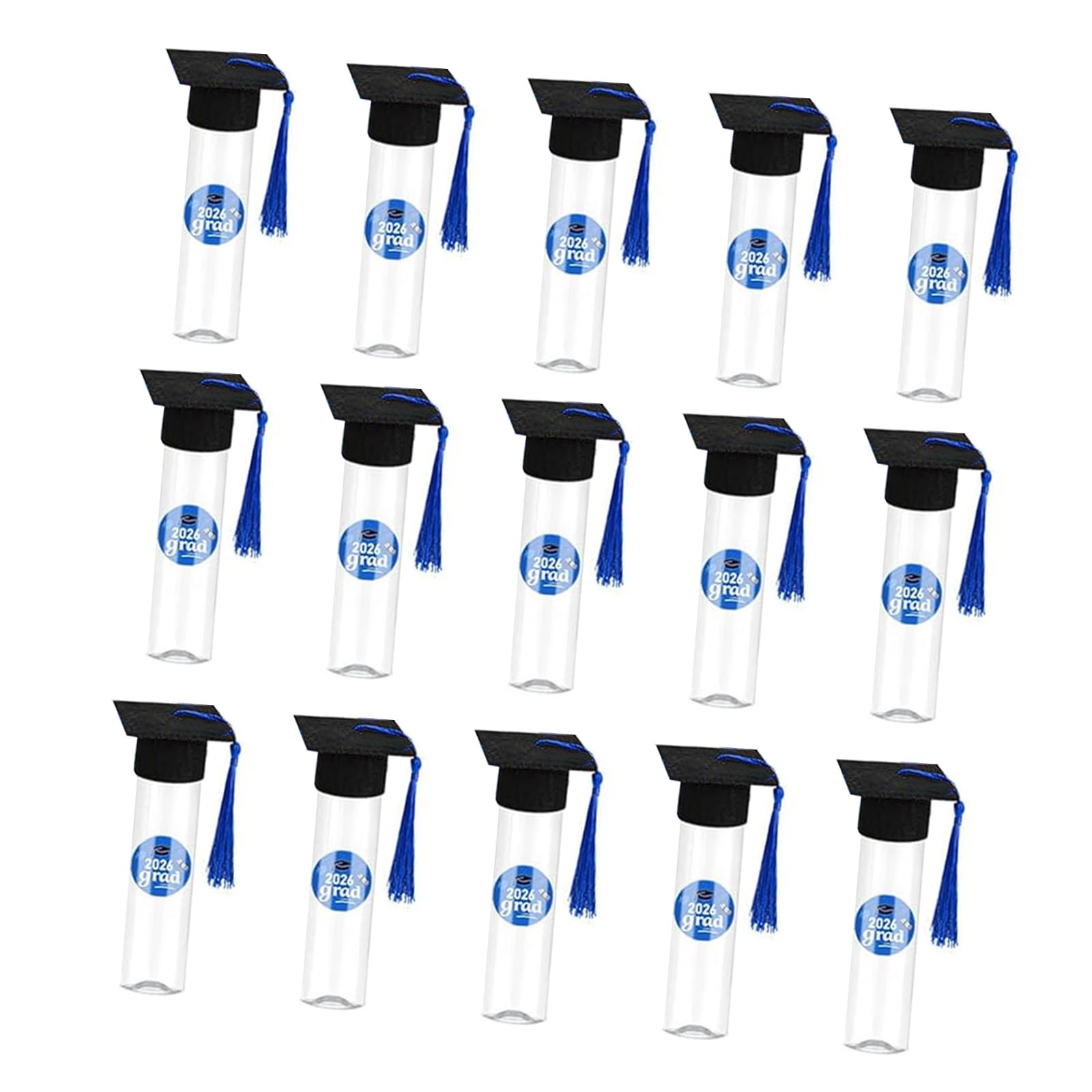 Tsophreniq 15 Candy Storage Items Featuring Ornamental Caps and Stickers for Celebration Presents Individualized Graduation Souvenirs