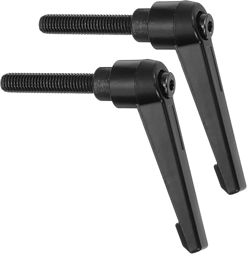 Miniatura 42 de uxcell 2 perillas ajustables M8 x 3.150 in, mango de rosca macho, botón de trinquete de liberación rápida, perno giratorio para maquinaria de torno