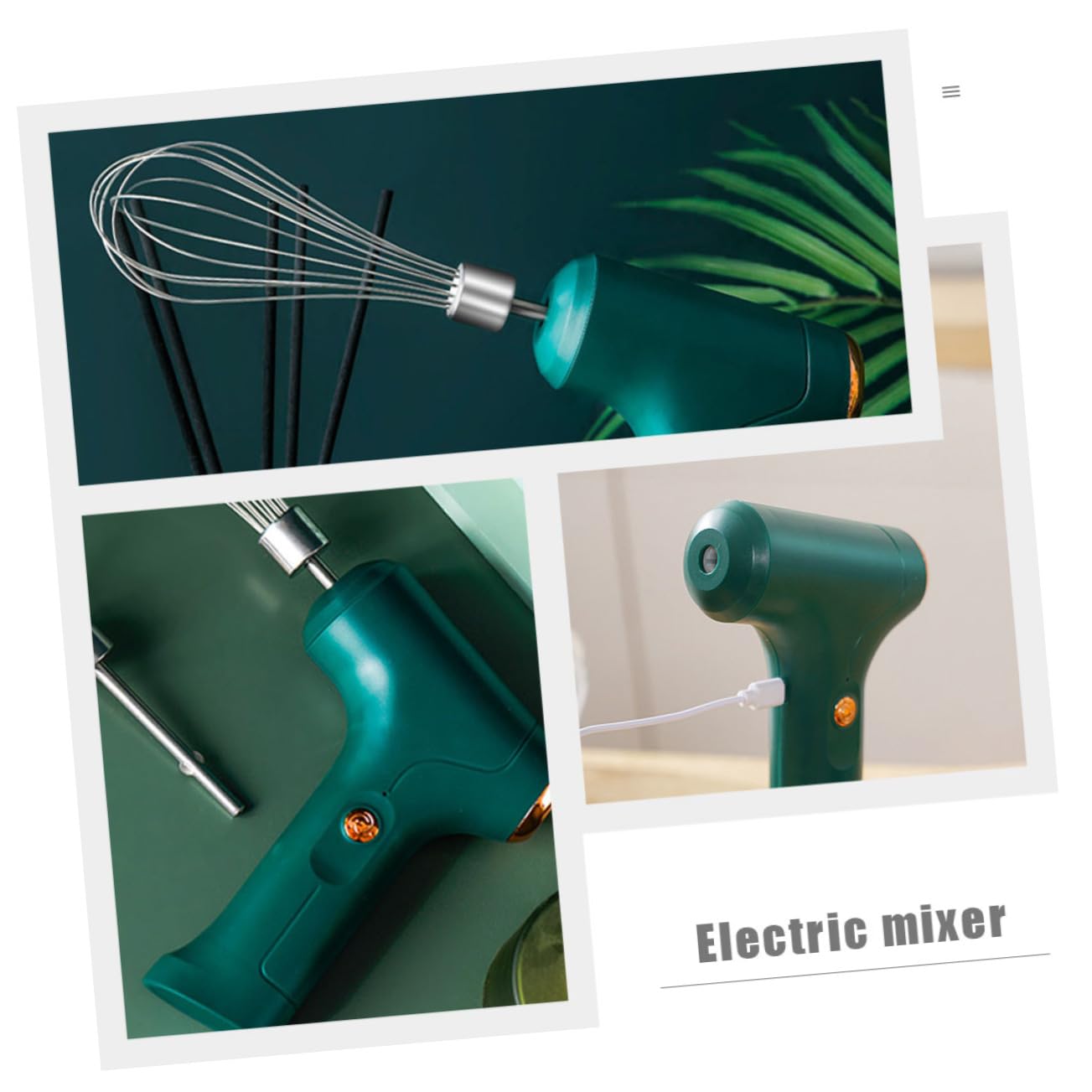 VINTORKY Handheld Electric Egg Beater Hand Mixer Beaters Small Noise Perfect for Egg Whites