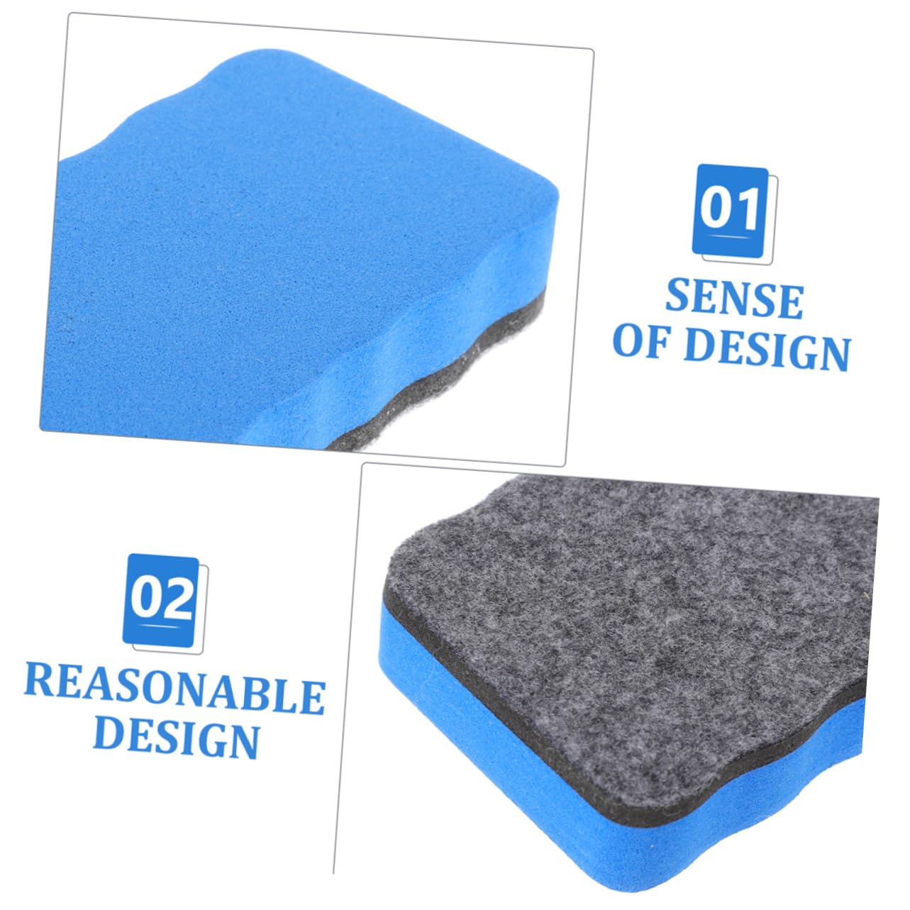 NUOBESTY 5 Set Lavagna Gomma Forniture Per Ufficio Gomme Da Cancellare Bordo Portatile Lavagna Portatile Cancellare A Secco Gomma Accessori Per Lavagna Lavagna Pulire pezzi * 5
