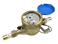 Vista 37 de DAE Medidor de agua caliente sin plomo MJ-75R NTEP, acoplamientos NPT de 3/4", salida de pulso, galón