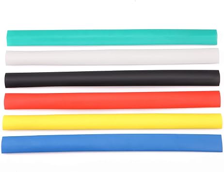 6 Pack 3/4 Heat Shrink Tube 31 Adhesive-Lined Heat Shrinkable Tubing 6 Color 1.3Ft