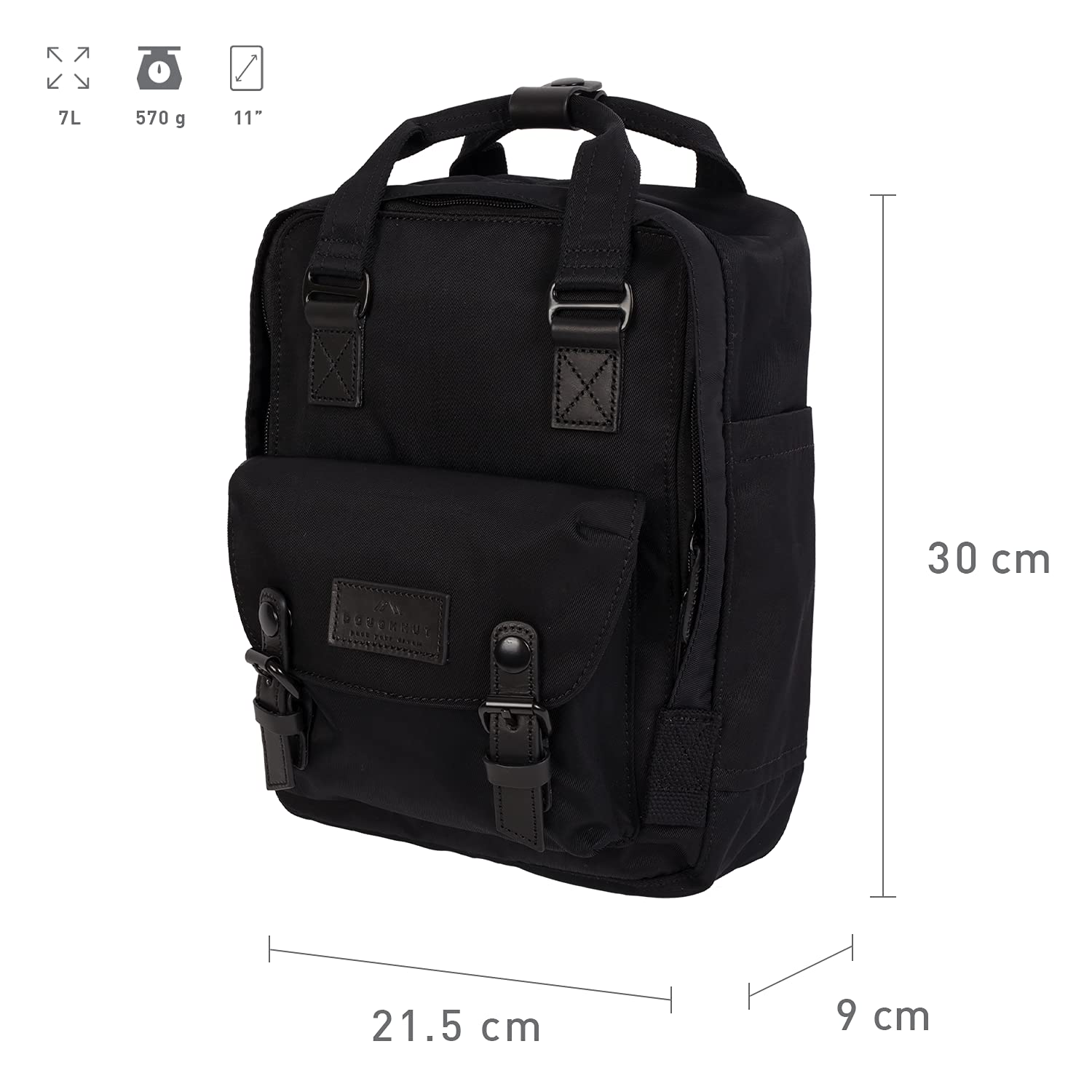 doughnut mini backpack size Macaroon Unisex Adult Series Backpack, Black (Black), One mickey backpack Something Fantastical This Way Bates Fishing BRARH631C Abe Reel Size:Size 7 Plus