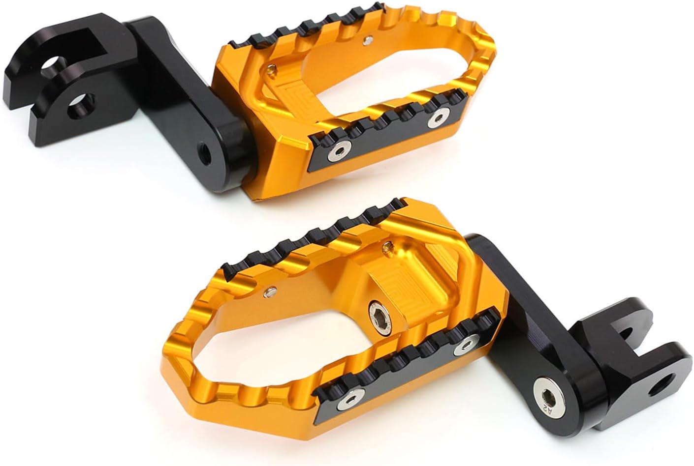 MC MOTOPARTS Gold 40mm Lowering Rider Wide Touring Footpegs Compatible with Razor MX350 MX400 MX500 MX650