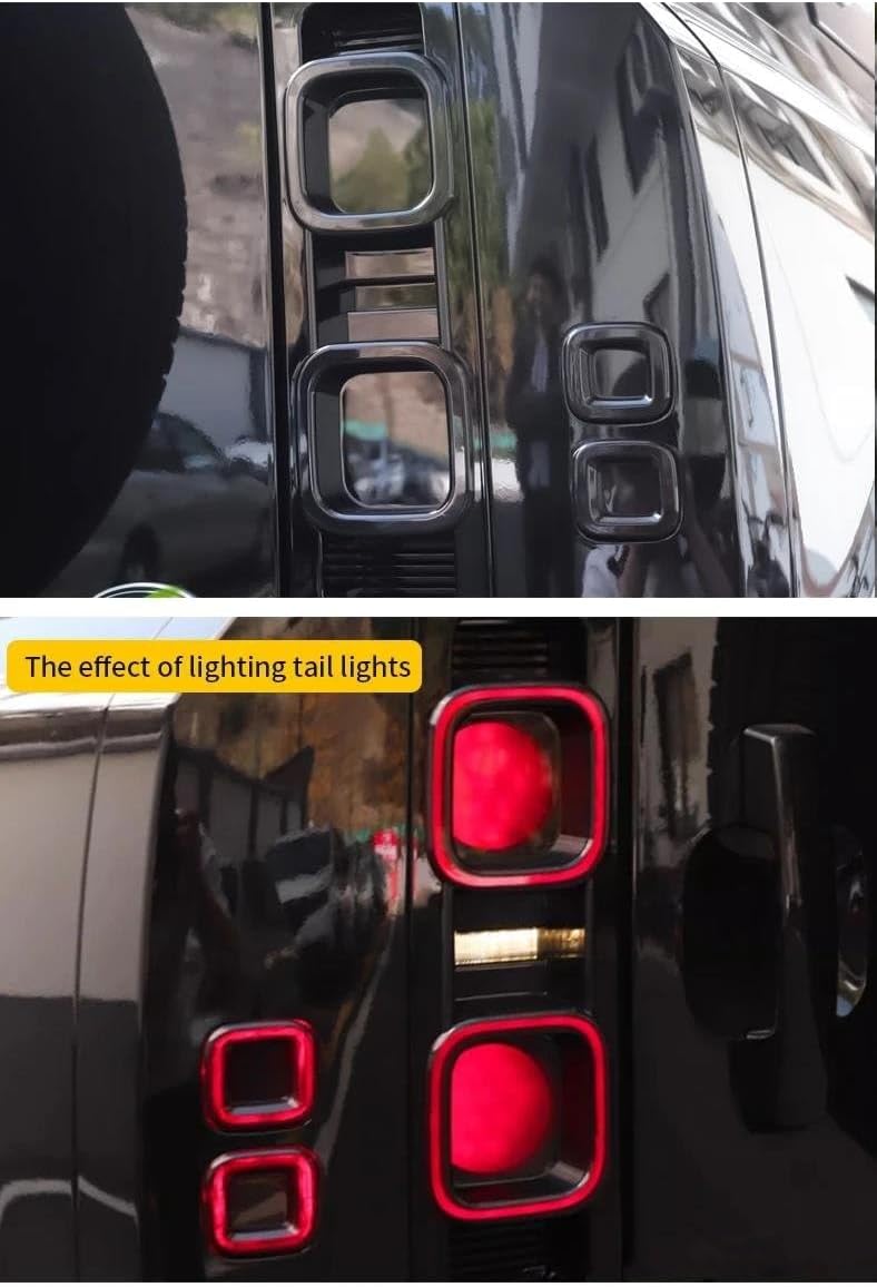 Car Rear Light Cover Trims For Land For Rover 20-25 For Defender 90 110 130 Car Tail Light Cover Brake Wide Indicator Rear Lamp Hoods Guards Trim Taillight Guard Cover