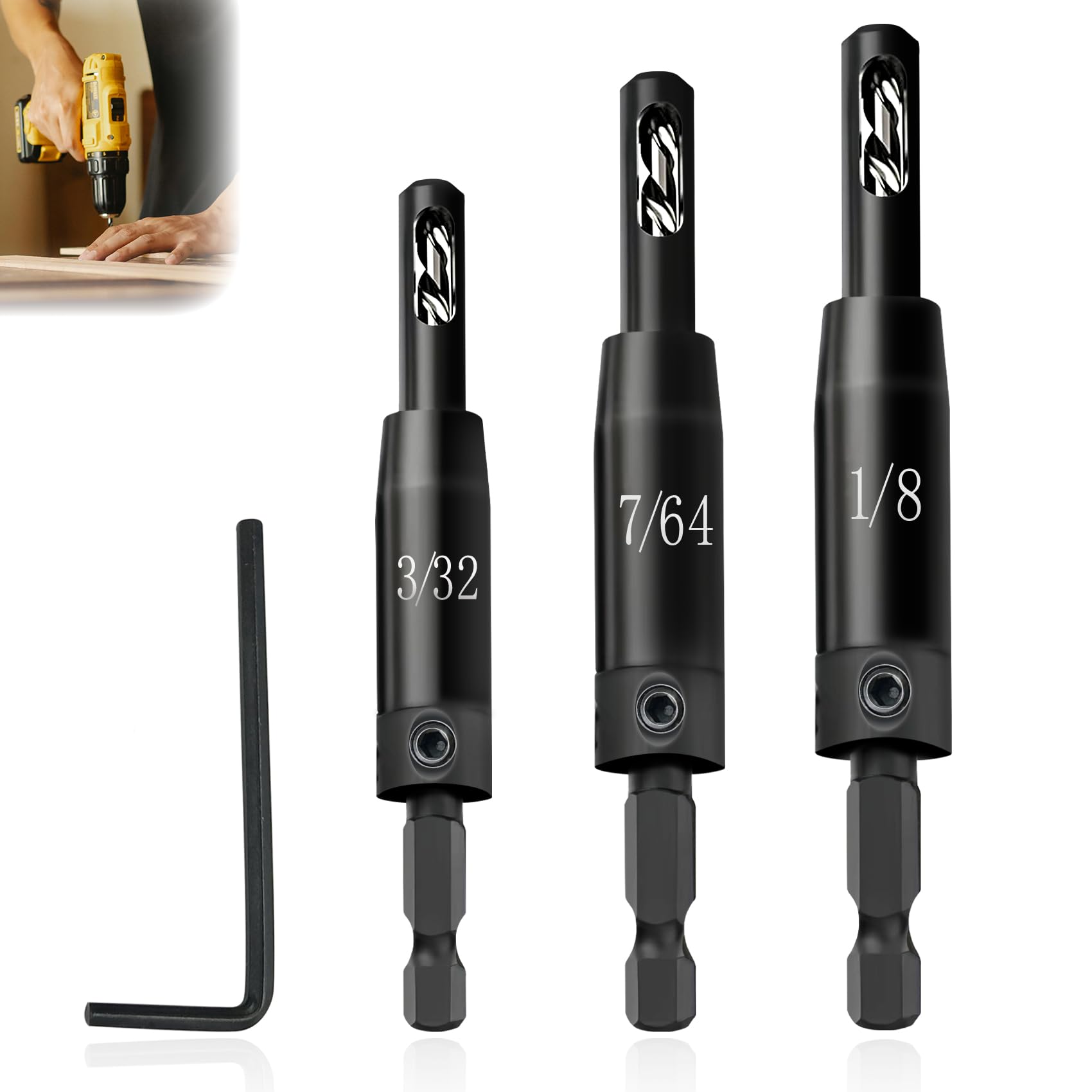 Amazon.com: 2026 Upgraded Self Centering Drill Bit Set Vix Bits